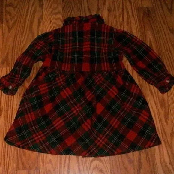 Ralph Lauren Navy Jacket & Red Plaid Dress + Shabby Chic Sweater Floral Dress